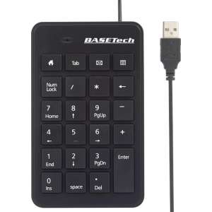 Basetech Bt-Usb-Numb1 Usb Numeriek Toetsenbord Zwart