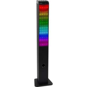 Dunlop Draadloze Speaker - Torenspeaker - met Afstandsbediening - LED Lichtshow - FM-functie - USB 4.2