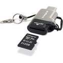 Integral INCRUSB3.0CMSD geheugenkaartlezer Zwart, Zilver USB 3.0 (3.1 Gen 1) Type-C