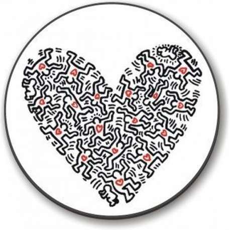 Eminent Keith Haring Mouse Pad Zwart, Rood, Wit