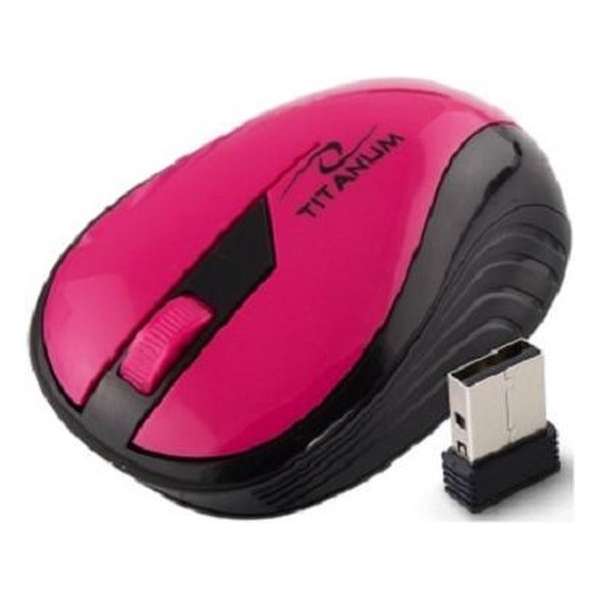 Titanum Rainbow Draadloze Muis - Roze