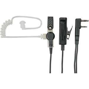 KENWOOD KHS-8BL 2-ADERIGE HANDPALMMICROFOON MET OORTELEFOON