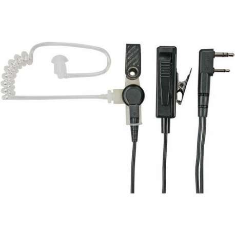 KENWOOD KHS-8BL 2-ADERIGE HANDPALMMICROFOON MET OORTELEFOON