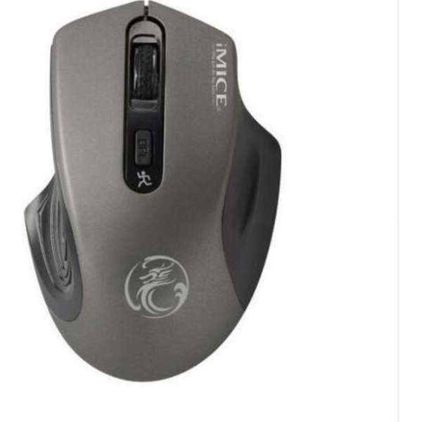 DrPhone IM2 Draadloze LED Muis - 1600 DPI Verstelbaar - USB 3.0 ontvanger – Half Ergonomische Optische Muis 2.4 GHz - Grijs DrPhone IM2 Draadloze LED Muis - 1600 DPI Verstelbaar - USB 3.0 ontvanger – Half Ergonomische Optische Muis 2.4 GHz - Grijs