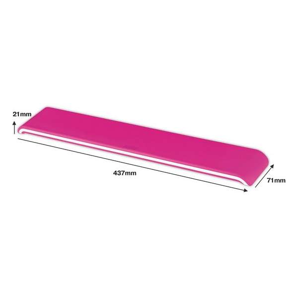 Leitz Keyboard Wrist Rest Ergo Leitz WOW pink Leitz Keyboard Wrist Rest Ergo Leitz WOW pink