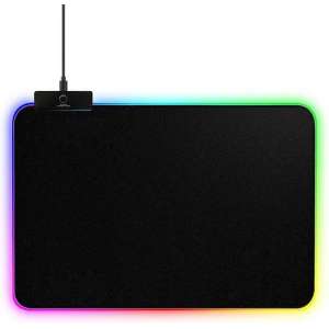 Muismat Gaming RGB | Muismatten LED-Verlichting | RGB Mousepad Antislip | Gaming Muismat XXL | 35 x 25 CM