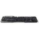 Nedis Gamingtoetsenbord - Frans - Zwart