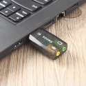 Externe USB (3D) Geluidskaart Adapter / Sound Card / Audio Kaart Dongle (Grey)