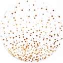 Moodadventures | Muismatten |Muismat Rond Pink and Gold Dots | Rubber | 20x20 cm.
