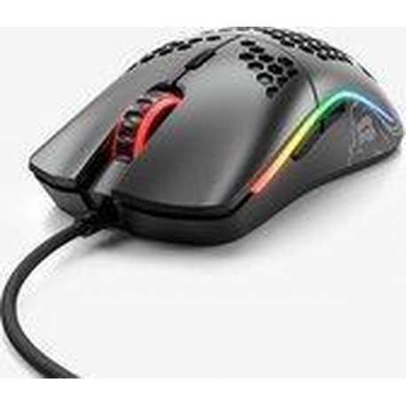 Glorious Model O- (small) Muis 12.000 dpi mat zwart + Mousepad 3XL + G-Skatez + Bungee