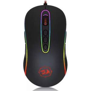 Red Dragon Phoenix 2 Gaming Muis 10000 DPI - Computer Game Muis Met Draad - MOBA+MMO - LED RGB - Zwart