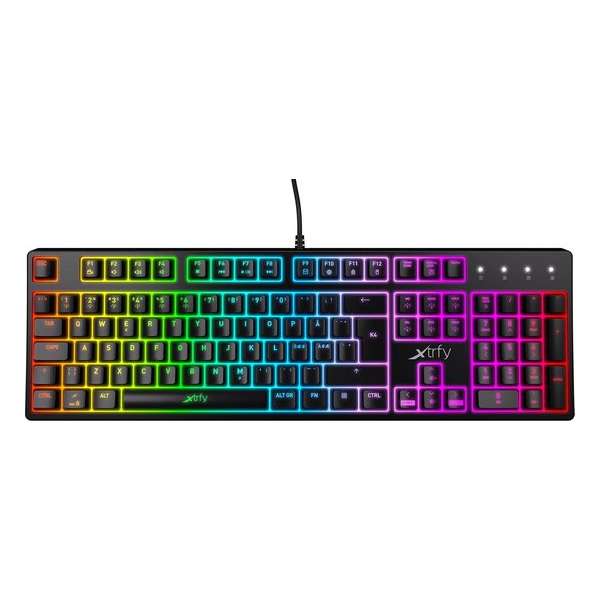 Xtrfy K4 - Mechanisch Gaming toetsenbord met RGB US Layout - Zwart