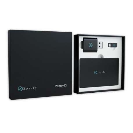 Spy-Fy® Privacy Kit: Webcam Cover + RFID Blokkerende Kaart + USB Data Blocker in één.