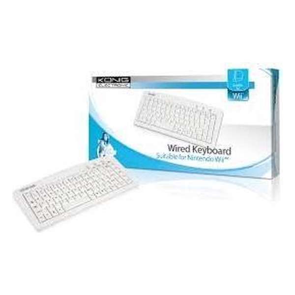 Konig Toetsenbord Wit Wii Konig Toetsenbord Wit Wii
