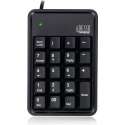 Adesso AKB-600HB Mechanisch toetsenbord met 19 toetsen