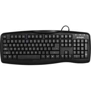 Activejet K-3045 toetsenbord USB QWERTY US International Zwart