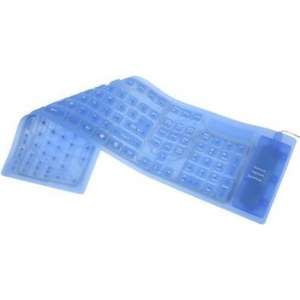 109 toetsen USB 2.0 Full Sized Waterdicht flexibele siliconen toetsenbord (blauw)