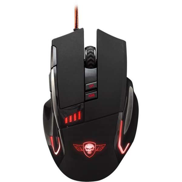 Spirit of Gamer s-pm5 raton para Gaming muis USB Type-A Optisch 3200 DPI Rechtshandig