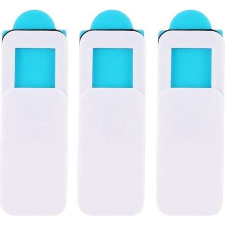3X webcamcover privacy  protector camera cover universeel voor telefoon, laptop etc.|Spy-Proof|Ultra Dun | Wit | Square