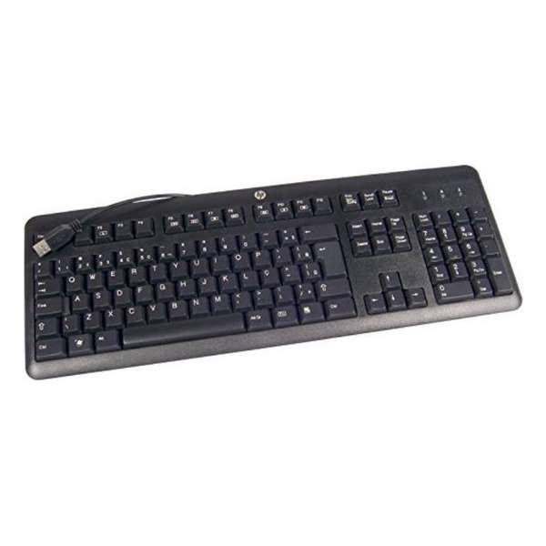 HP 672647-043 toetsenbord USB QWERTZ Duits Zwart