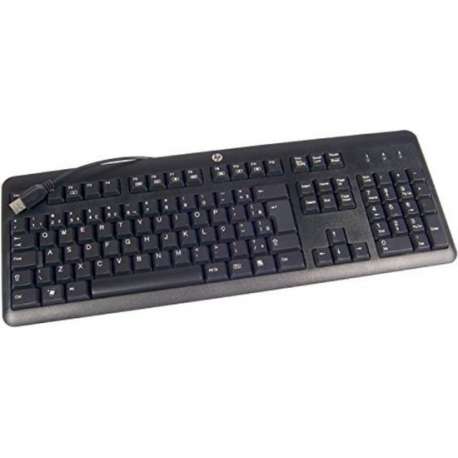HP 672647-043 toetsenbord USB QWERTZ Duits Zwart