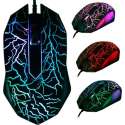 Gaming Muis – PC en Laptop Gaming – 6 Kleuren – 4000 DPI - Zwart