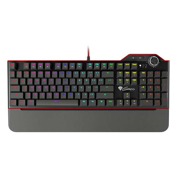 GENESIS RX85 RGB toetsenbord USB QWERTY US International Zwart