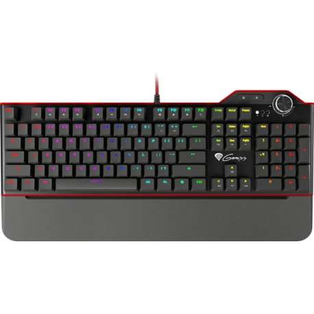 GENESIS RX85 RGB toetsenbord USB QWERTY US International Zwart