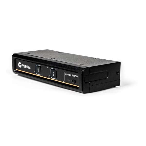 Vertiv Avocent SwitchView Desktop-KVM met 2 poorten, HDMI, audio, EU