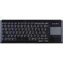 Active Key AK-4400-GU-B/US Toetsenbord USB QWERTY, US-Engels, Windows Zwart Touch-oppervlak, Muisknoppen