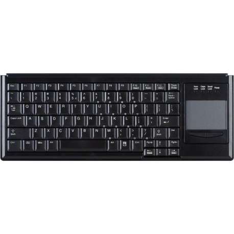 Active Key AK-4400-GU-B/US Toetsenbord USB QWERTY, US-Engels, Windows Zwart Touch-oppervlak, Muisknoppen