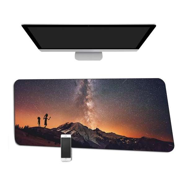 Muismat -- Rick and Morty - Lava Mountain -- 90x40Cm -- Full collor Gaming Mousepad Muismat -- Rick and Morty - Lava Mountain -- 90x40Cm -- Full collor Gaming Mousepad