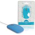 Sweex NPMI1101-07 Muis Optisch Ultraslank Usb 1000 Dpi Blauw