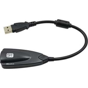 Externe USB Geluidskaart - 7.1 Adapter 5HV2 - 3D Audio Headset - 3.5mm - Voor Laptop en PC