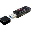 DeLOCK USB Cardreader met USB-A connector en 3 kaartsleuven - voor (Micro) SD/SDHC/SDXC/MMC/TF en Memory Stick - USB3.0
