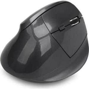 DrPhone Ergonomische Verticale Muis Draadloos 2.4 & Oplaadbaar   6 Knoppen   Verstelbaar DPI   Grijs