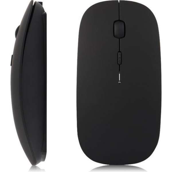 Draadloze Design Muis voor Desktop, Laptop, Android, MacOS en ChromeOS - Zwart - 10M - 1600DPI - 2.4GHz