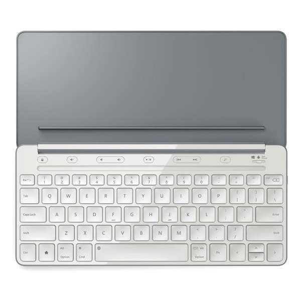 Microsoft Universeel Draadloos toetsenbord - Qwerty - Grijs