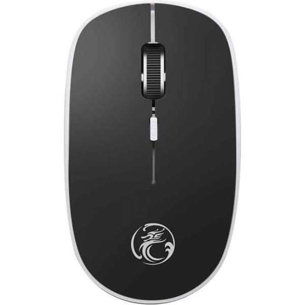 Apedra iMICE E-1600 4-Keys 1600 DPI Mini 2.4G draadloze stille muis (zwart) Apedra iMICE E-1600 4-Keys 1600 DPI Mini 2.4G draadloze stille muis (zwart)