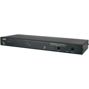 1U Rackmount KVM KVM 8 Port USB&PS2 KVMP Switch