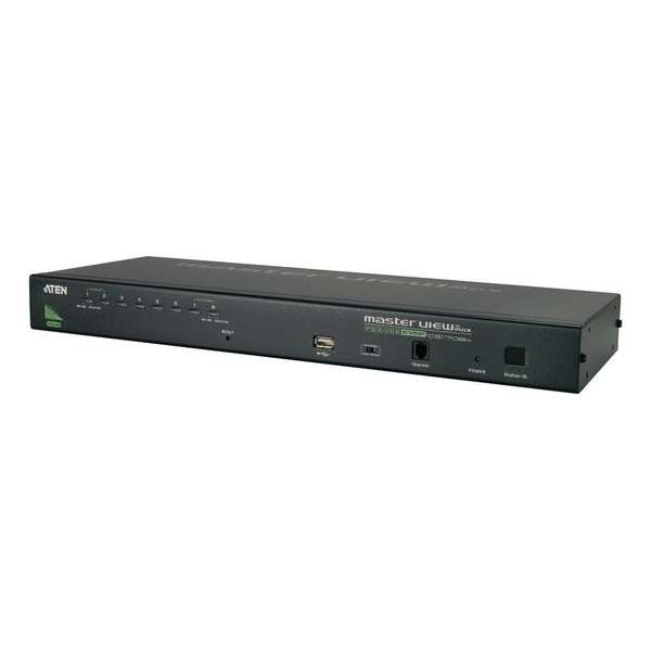 1U Rackmount KVM KVM 8 Port USB&PS2 KVMP Switch
