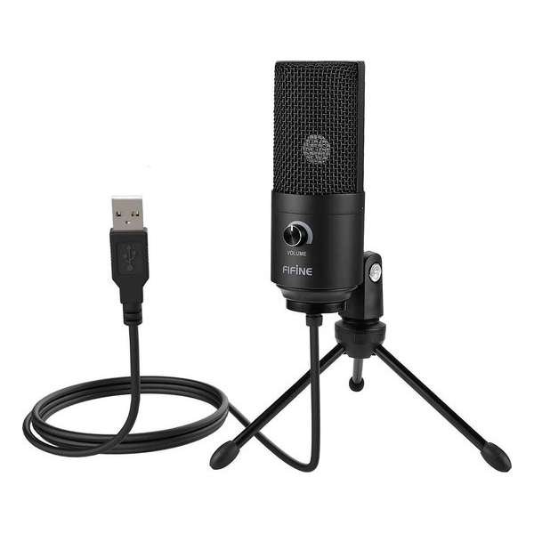 Grandecom® Fifine Pro Studiomicrofoon - Tripod - Podcasts - Livestreams - USB