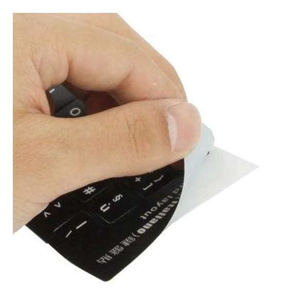 Italiaanse leren toetsenbord lay-out Sticker voor Laptop / Desktop Computer toetsenbord