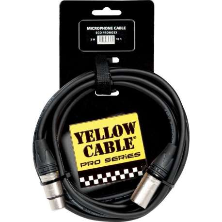 Yellow Cable, Microfoon kabel ECO PROM03X Neutrik XLR-XLR