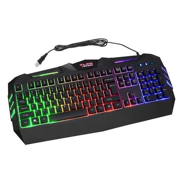Gaming LED Toetsenbord Hurricane - LED Backlight - Zwart Gaming LED Toetsenbord Hurricane - LED Backlight - Zwart