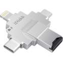 Lightning iDISKK® PRO 4 in 1 Micro-SD iPhone/iPad Memory
