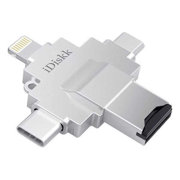 Lightning iDISKK® PRO 4 in 1 Micro-SD iPhone/iPad Memory Lightning iDISKK® PRO 4 in 1 Micro-SD iPhone/iPad Memory