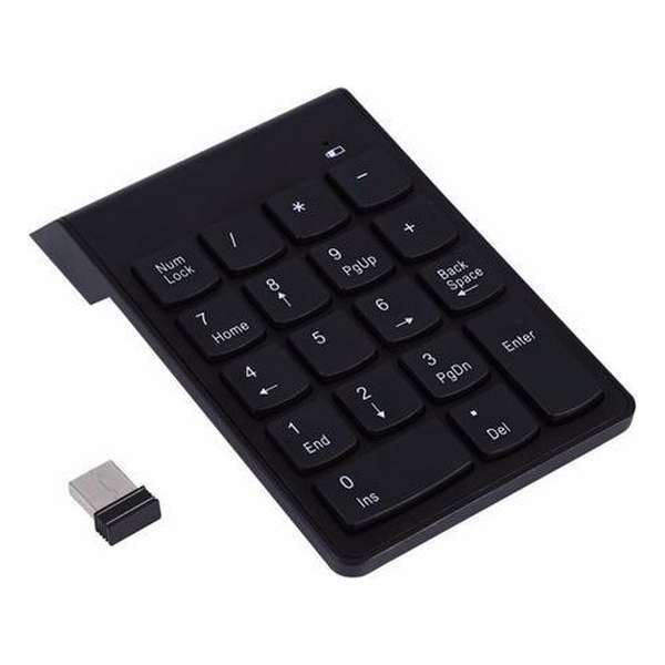 Keypad toetsenbord draadloos 2.4Ghz 18 toetsen met Mini USB ontvanger / HaverCo Keypad toetsenbord draadloos 2.4Ghz 18 toetsen met Mini USB ontvanger / HaverCo