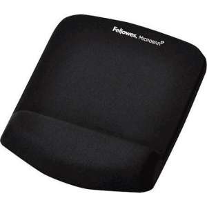 Fellowes muismat met polssteun PlushTouch, zwart