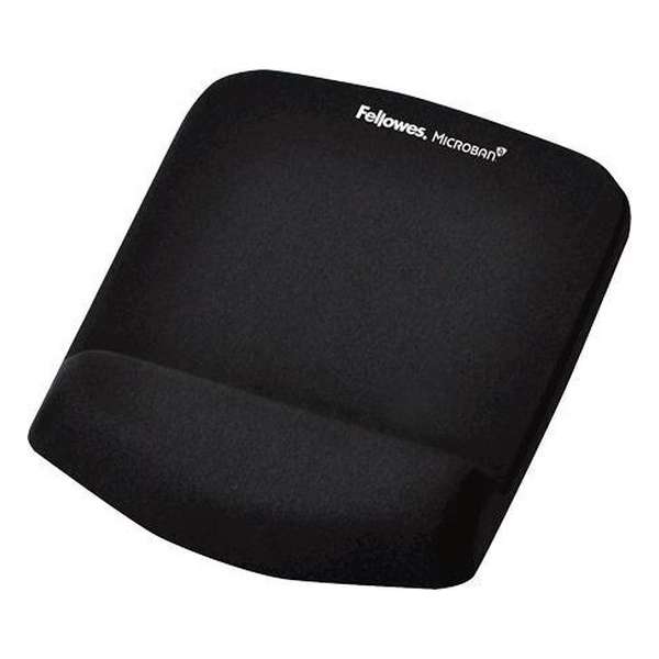 Fellowes muismat met polssteun PlushTouch, zwart